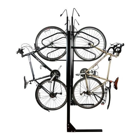 Saris Cycling Group Saris, Indoor 6 Bike Lockable Double Sided Vertical Storage Rack 8063